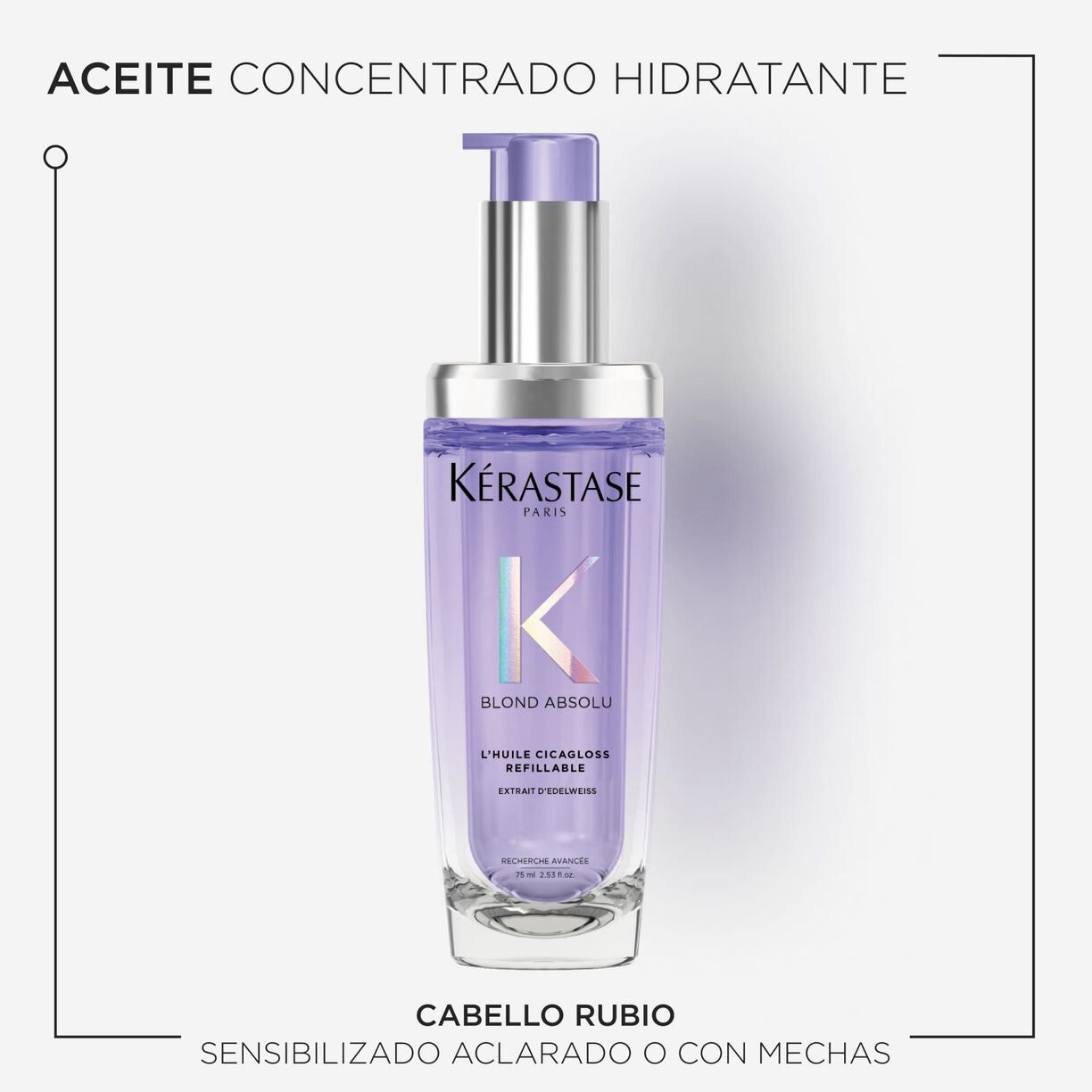 BLOND ABSOLU L'HUILE CICAGLOSS RECARGABLE 75ML